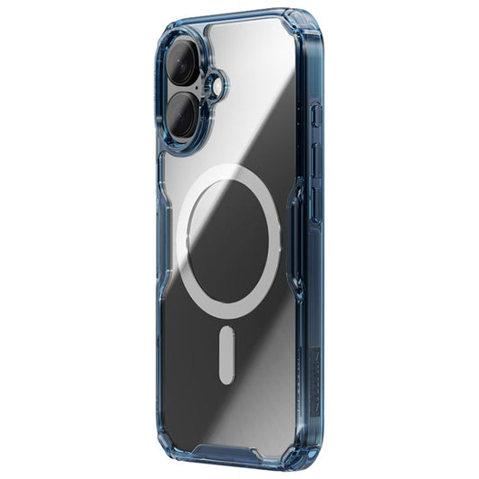 For iPhone 16 Pro Max NILLKIN Ultra Clear Magsafe PC + TPU Phone Case(Blue)