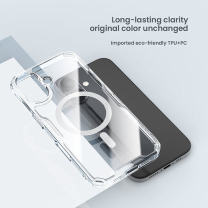 For iPhone 16 Pro Max NILLKIN Ultra Clear Magsafe PC + TPU Phone Case(Blue)