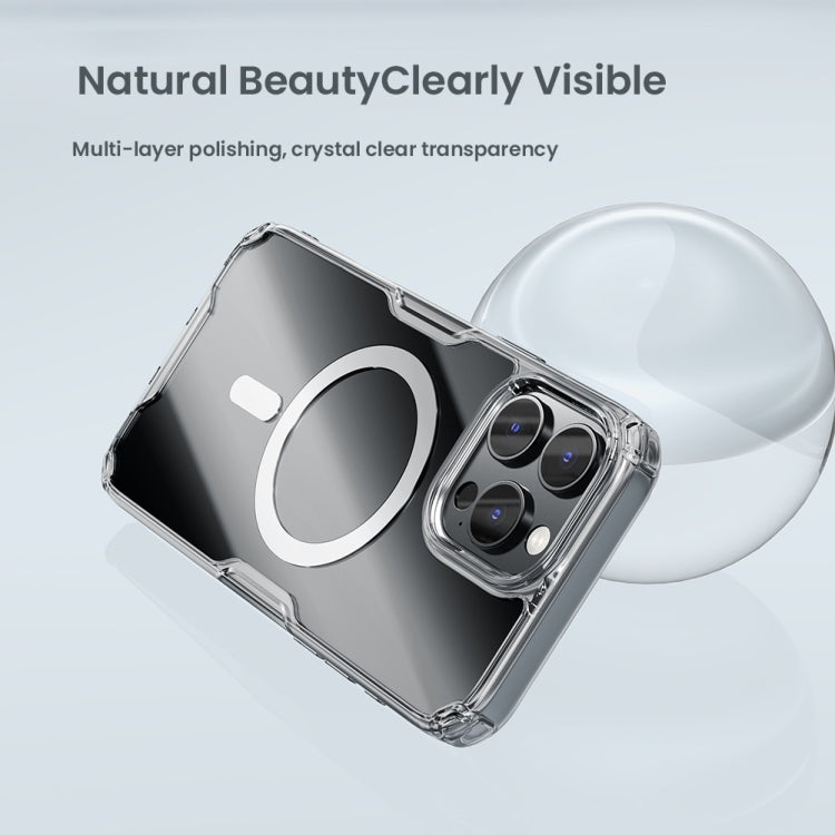 For iPhone 16 Pro NILLKIN Ultra Clear Magsafe PC + TPU Phone Case(Transparent)