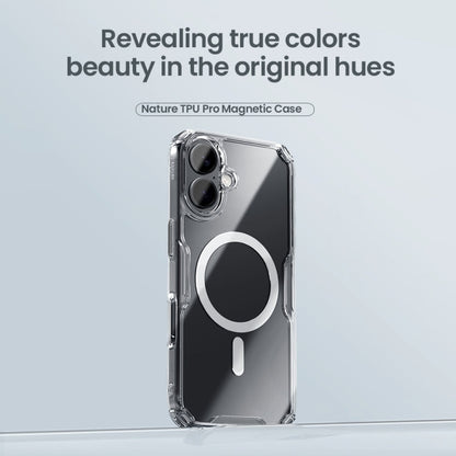 For iPhone 16 Plus NILLKIN Ultra Clear Magsafe PC + TPU Phone Case(Blue)