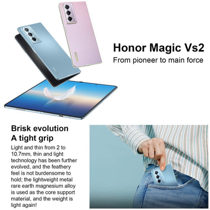 Honor Magic Vs2, 16GB+512GB, Side Fingerprint, 7.92 inch + 6.43 inch MagicOS 7.2 Snapdragon 8+ Gen1 Octa-Core 3.0GHz, OTG, NFC, Not Support Google Play(Purple)