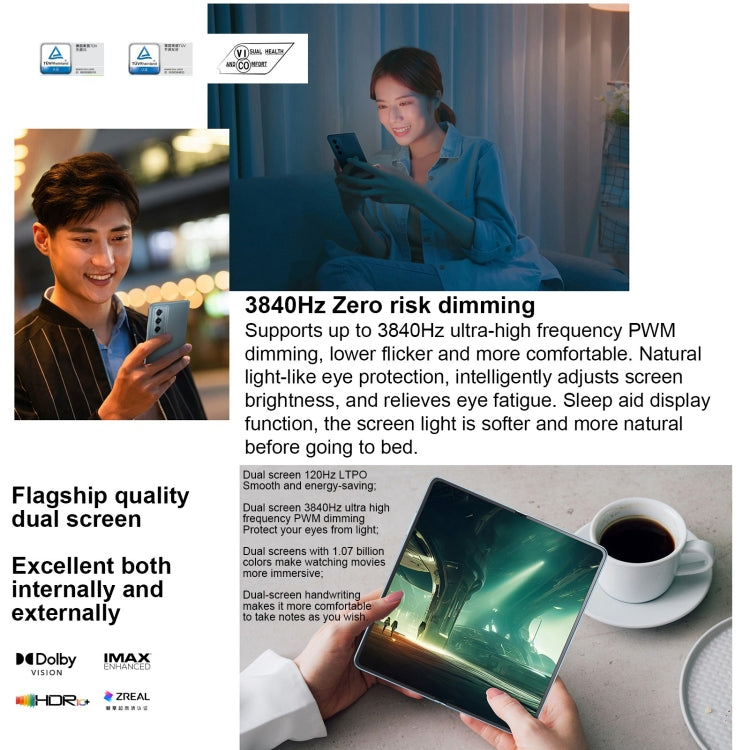 Honor Magic Vs2, 12GB+256GB, Side Fingerprint, 7.92 inch + 6.43 inch MagicOS 7.2 Snapdragon 8+ Gen1 Octa-Core 3.0GHz, OTG, NFC, Not Support Google Play(Purple)