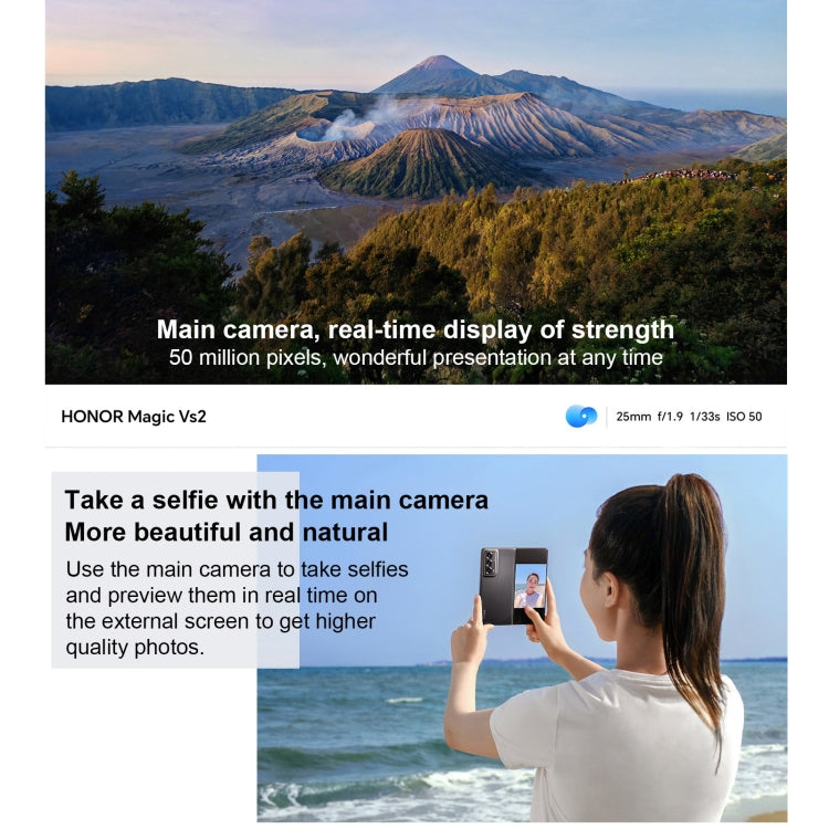 Honor Magic Vs2, 12GB+256GB, Side Fingerprint, 7.92 inch + 6.43 inch MagicOS 7.2 Snapdragon 8+ Gen1 Octa-Core 3.0GHz, OTG, NFC, Not Support Google Play(Purple)