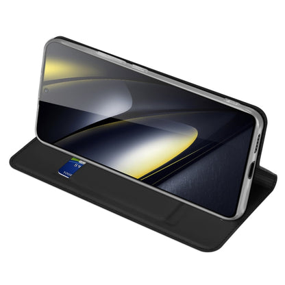 For Xiaomi Poco F6 5G / Redmi Turbo 3 DUX DUCIS Skin Pro Series Flip Leather Phone Case(Black)