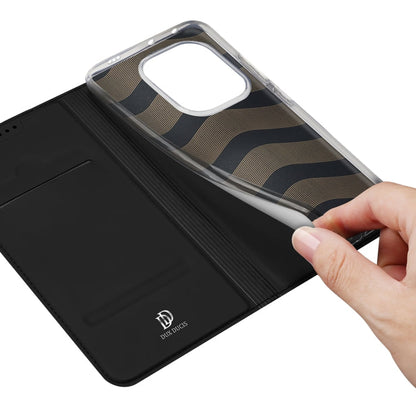 For Xiaomi Poco F6 5G / Redmi Turbo 3 DUX DUCIS Skin Pro Series Flip Leather Phone Case(Black)