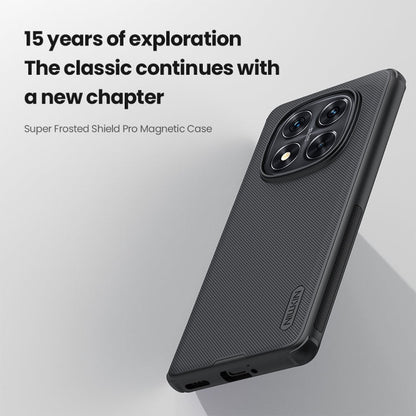 For Redmi Note 14 Pro+ 5G NILLKIN Frosted Shield Pro Magnetic Phone Case(Black)