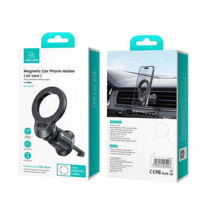 USAMS US-ZJ075 Magnetic Car Air Vent Phone Holder(Black)