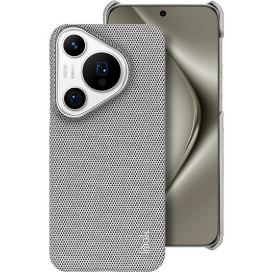 Pour Huawei Pura 70 Pro / 70 Pro+ Étui de téléphone imak Ruiyi Series en tissu texturé PU + PC (Gris clair)