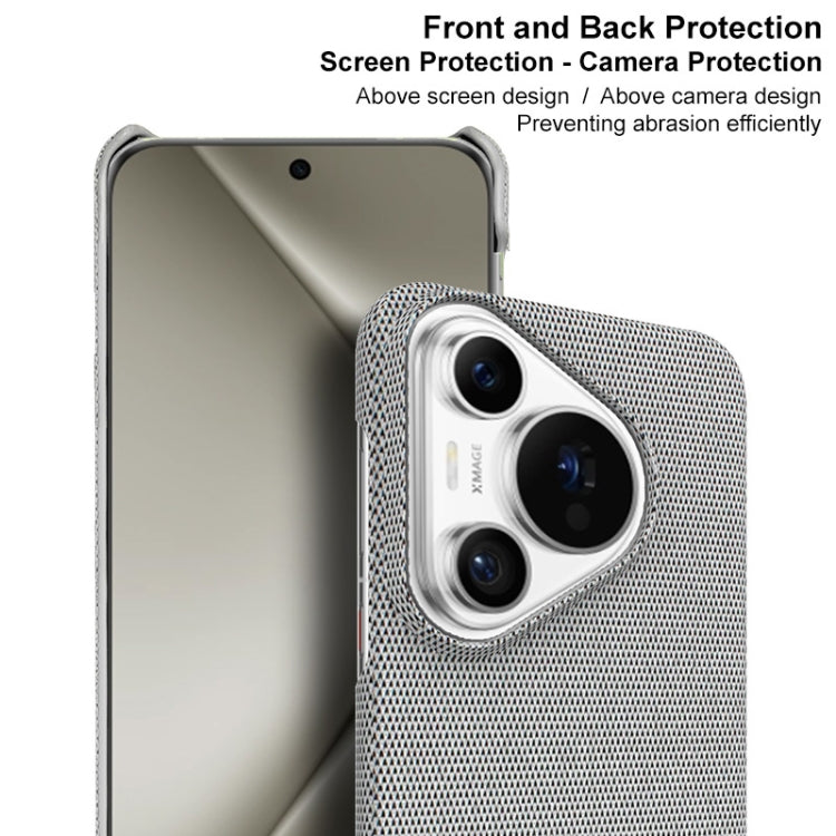 For Huawei Pura 70 Pro / 70 Pro+ imak Ruiyi Series Cloth Texture PU + PC Phone Case(Dark Grey)