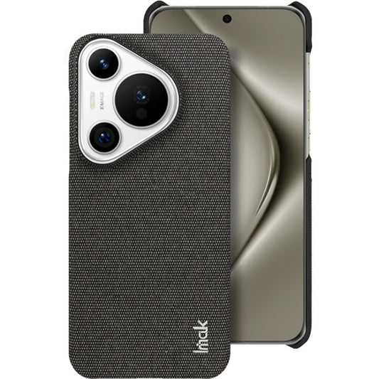 Pour Huawei Pura 70 Coque de téléphone en tissu texturé imak Ruiyi Series PU + PC (Noir)