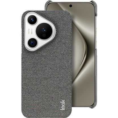 For Huawei Pura 70 imak Ruiyi Series Cloth Texture PU + PC Phone Case(Dark Grey)