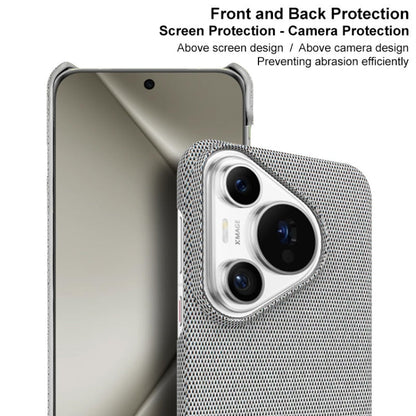For Huawei Pura 70 imak Ruiyi Series Cloth Texture PU + PC Phone Case(Dark Grey)