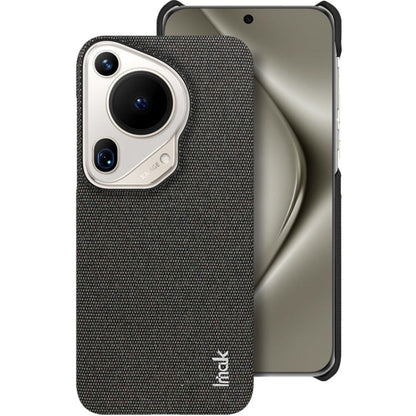 For Huawei Pura 70 Ultra imak Ruiyi Series Cloth Texture PU + PC Phone Case(Black)