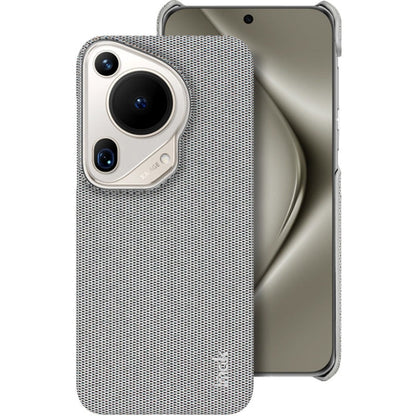 For Huawei Pura 70 Ultra imak Ruiyi Series Cloth Texture PU + PC Phone Case(Light Grey)