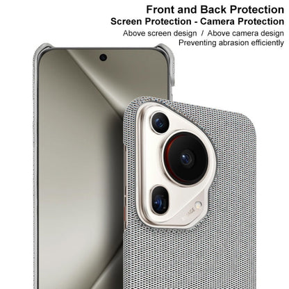 For Huawei Pura 70 Ultra imak Ruiyi Series Cloth Texture PU + PC Phone Case(Light Grey)