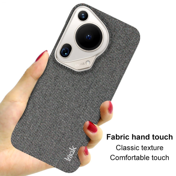 For Huawei Pura 70 Ultra imak Ruiyi Series Cloth Texture PU + PC Phone Case(Light Grey)
