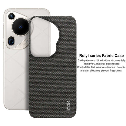 For Huawei Pura 70 Ultra imak Ruiyi Series Cloth Texture PU + PC Phone Case(Light Grey)
