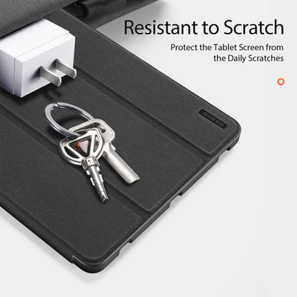 For Samsung Galaxy Tab S10+ DUX DUCIS Domo Series Magnetic Flip Leather Tablet Case(Black)