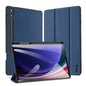 For Samsung Galaxy Tab S10+ DUX DUCIS Domo Series Magnetic Flip Leather Tablet Case(Blue)