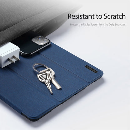 For Samsung Galaxy Tab S10 Ultra DUX DUCIS Domo Series Magnetic Flip Leather Tablet Case(Blue)