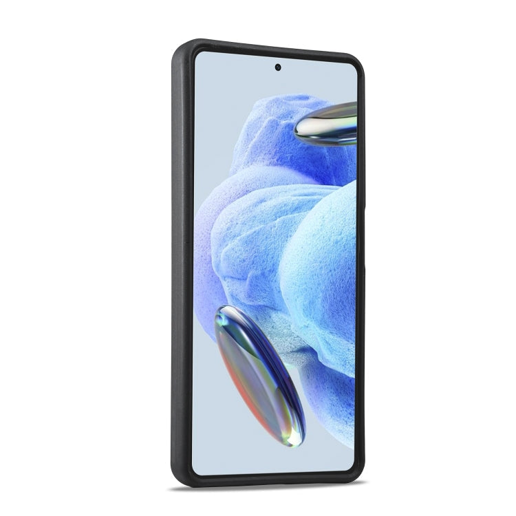 Pour Xiaomi Redmi Note 13 5G LC.IMEEKE Étui de téléphone antichoc 3 en 1 texture fibre de carbone (Noir)