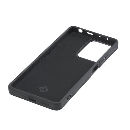 Pour Xiaomi Redmi Note 13 5G LC.IMEEKE Étui de téléphone antichoc 3 en 1 texture fibre de carbone (Noir)