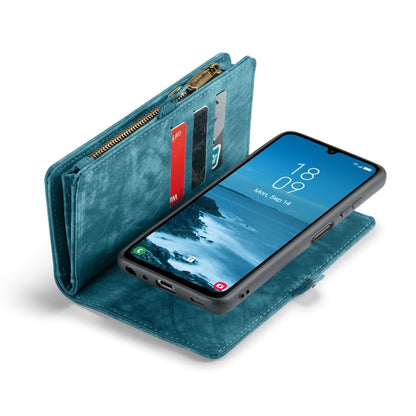 For Samsung Galaxy A25 4G CaseMe 008 Multifunctional Zipper Wallet Leather Phone Case with Lanyard(Blue)