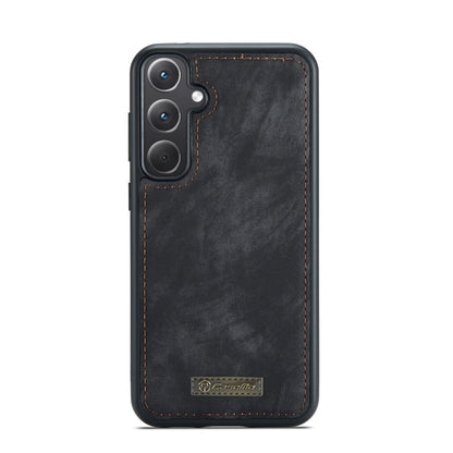 For Samsung Galaxy A35 5G CaseMe 008 Multifunctional Zipper Wallet Leather Phone Case with Lanyard(Black)