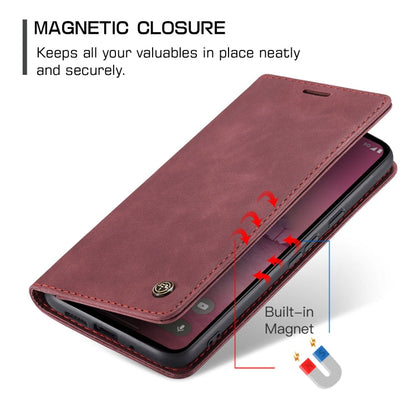 For Google Pixel 10 Pro XL / 9 Pro XL CaseMe 013 Multifunctional Horizontal Flip Leather Phone Case(Wine Red)
