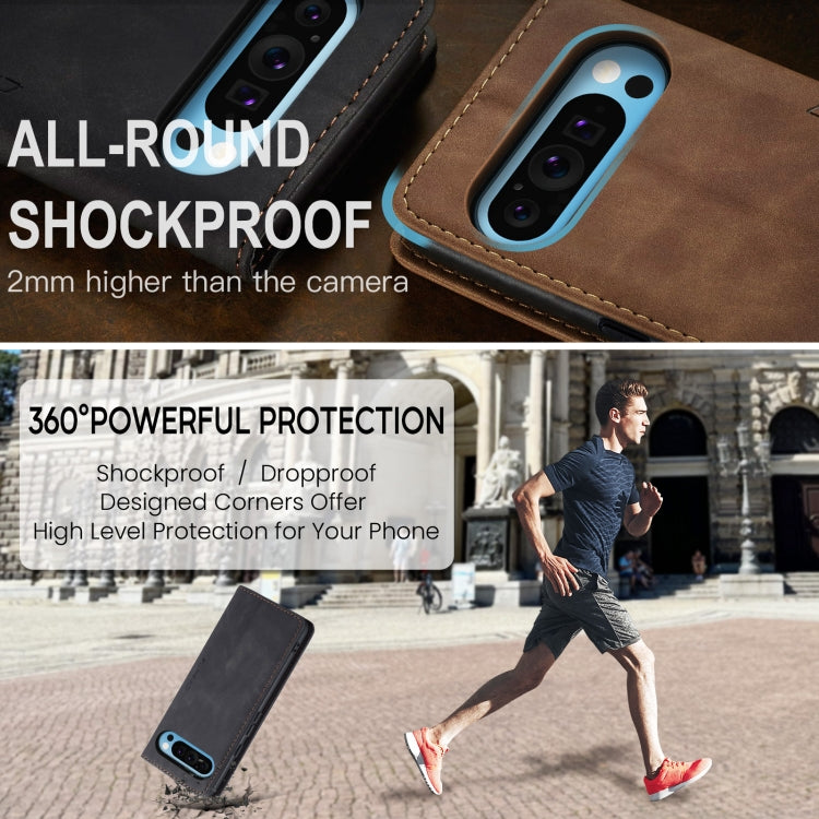 For Google Pixel 10 Pro XL / 9 Pro XL CaseMe 013 Multifunctional Horizontal Flip Leather Phone Case(Black)