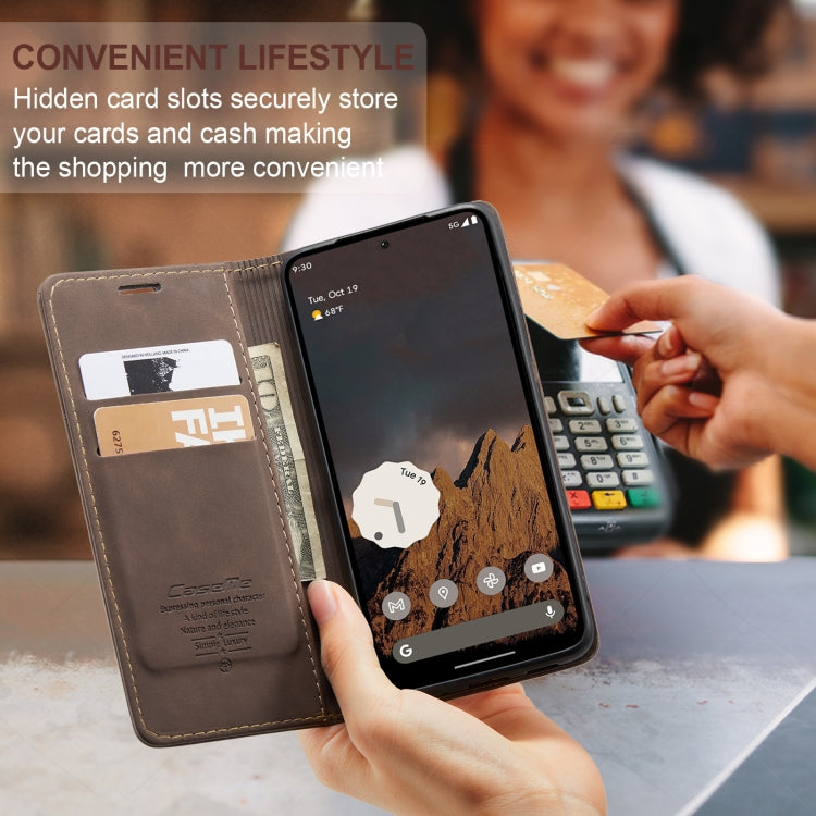 For Google Pixel 10 / 10 Pro / 9 CaseMe 013 Multifunctional Horizontal Flip Leather Phone Case(Coffee)