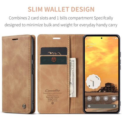 For Google Pixel 10 / 10 Pro / 9 CaseMe 013 Multifunctional Horizontal Flip Leather Phone Case(Brown)