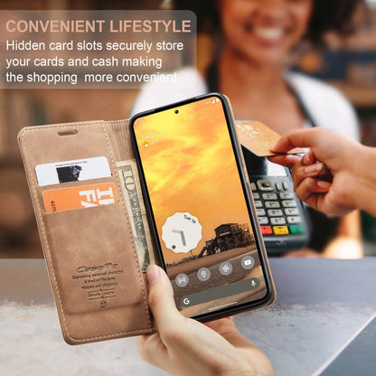 For Google Pixel 10 / 10 Pro / 9 CaseMe 013 Multifunctional Horizontal Flip Leather Phone Case(Brown)