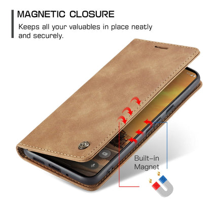 For Google Pixel 10 / 10 Pro / 9 CaseMe 013 Multifunctional Horizontal Flip Leather Phone Case(Brown)