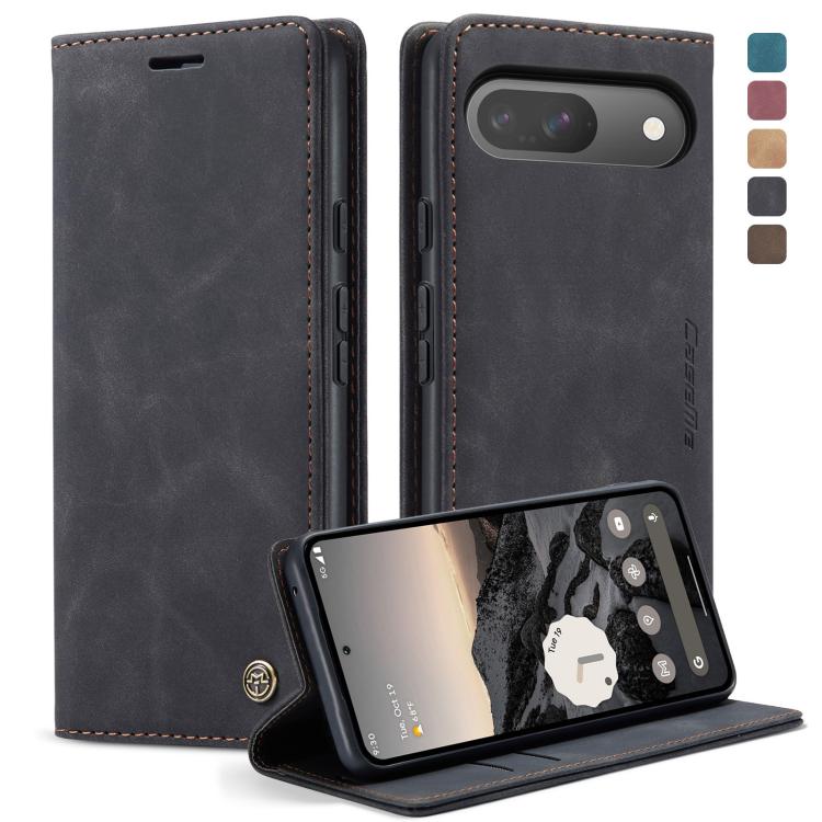 For Google Pixel 10 / 10 Pro / 9 CaseMe 013 Multifunctional Horizontal Flip Leather Phone Case(Black)