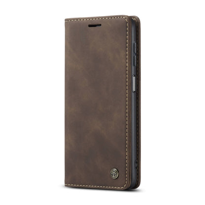 Pour Samsung Galaxy A15 5G Étui de téléphone en cuir à rabat horizontal multifonctionnel CaseMe 013 (café)