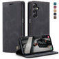For Samsung Galaxy A15 5G CaseMe 013 Multifunctional Horizontal Flip Leather Phone Case(Black)