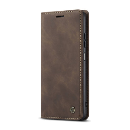 For Samsung Galaxy A05s CaseMe 013 Multifunctional Horizontal Flip Leather Phone Case(Coffee)