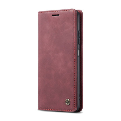 For Samsung Galaxy A05s CaseMe 013 Multifunctional Horizontal Flip Leather Phone Case(Wine Red)