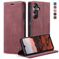 For Samsung Galaxy A05s CaseMe 013 Multifunctional Horizontal Flip Leather Phone Case(Wine Red)