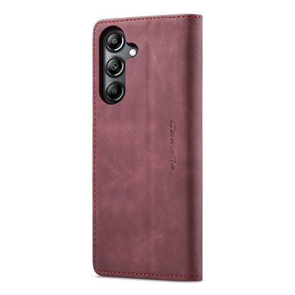 For Samsung Galaxy A05s CaseMe 013 Multifunctional Horizontal Flip Leather Phone Case(Wine Red)