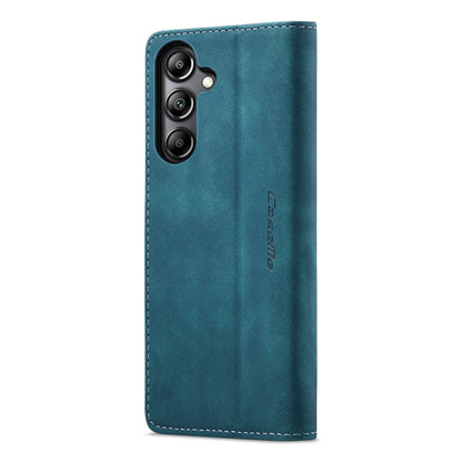 Pour Samsung Galaxy A05s CaseMe 013 Étui portefeuille multifonctionnel en cuir à rabat horizontal (Bleu)