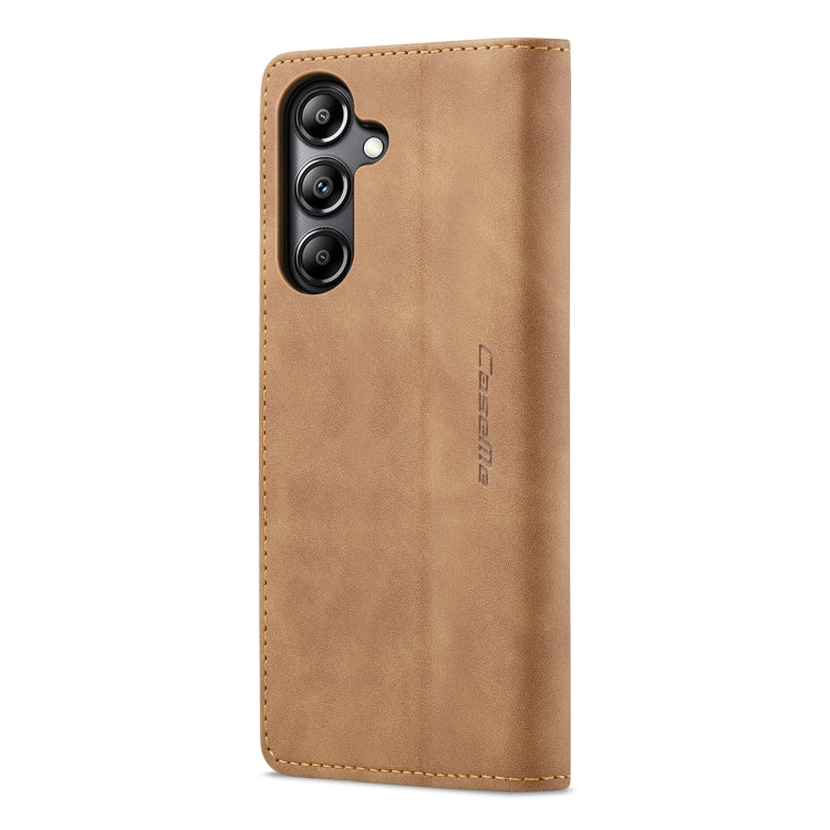 For Samsung Galaxy A05s CaseMe 013 Multifunctional Horizontal Flip Leather Phone Case(Brown)