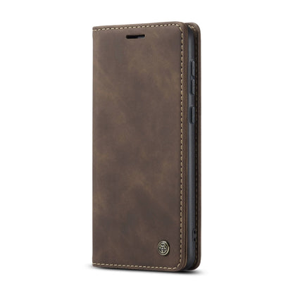 For Samsung Galaxy A35 5G CaseMe 013 Multifunctional Horizontal Flip Leather Phone Case(Coffee)