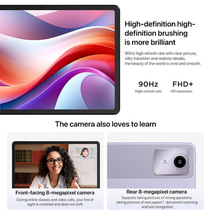 Lenovo Xiaoxin Pad 2024 11 inch WiFi Tablet, 8GB+128GB, Android 13, Qualcomm Snapdragon 685 Octa Core, Support Face Identification(Purple)