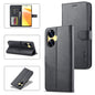 For Realme C55 LC.IMEEKE Calf Texture Horizontal Flip Leather Case(Black)