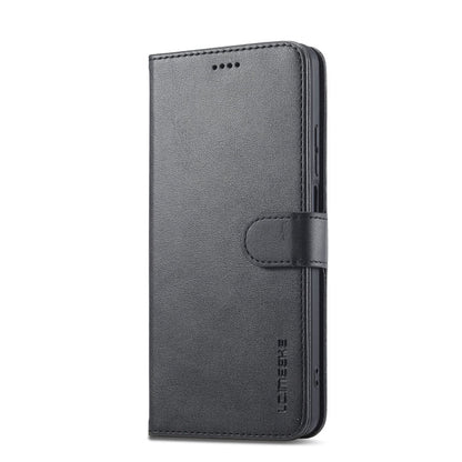 For Realme C55 LC.IMEEKE Calf Texture Horizontal Flip Leather Case(Black)