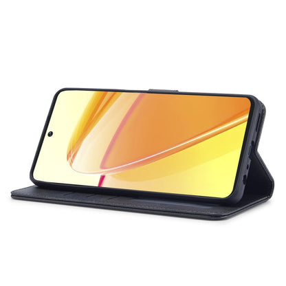 For Realme C55 LC.IMEEKE Calf Texture Horizontal Flip Leather Case(Black)