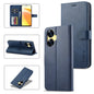 For Realme C55 LC.IMEEKE Calf Texture Horizontal Flip Leather Case(Blue)