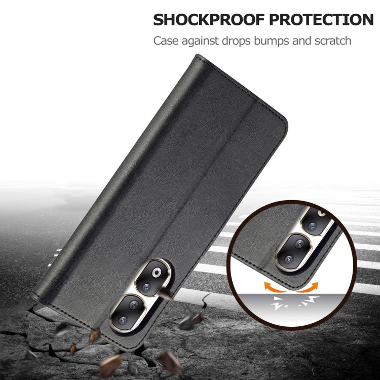 For Honor 90 Pro LC.IMEEKE Calf Texture Leather Phone Case(Black)